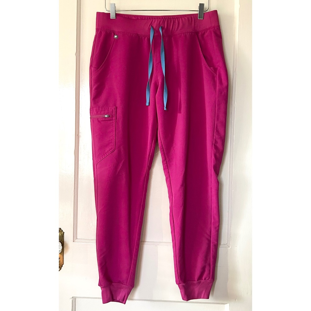 Figs Women's Zamora Jogger Scrub Pants Raspberry Sorbet M